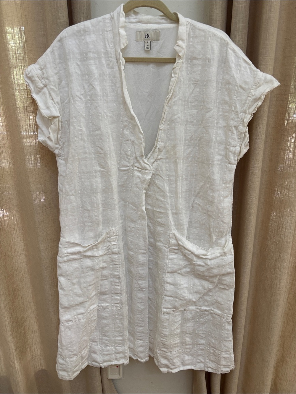 Banana republic linen cotton dress